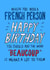 Funny Birthday Card - Beaucoup Means A Lot - French created by Running with Scissors