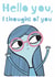 Cute Thinking Of You Card – Hello You created by elnup