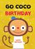 Cute Birthday Card - Coco Pops Monkey created by Hole in my Pocket