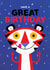 Cute Birthday Card - Great - Tiger created by Hole in my Pocket