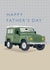 Classic Father's Day Card - Land Rover Defender created by Laura Darrington Design Ltd.