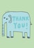 Cute Thank You Card - Elephant created by Heather Buchanan