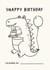 Cute Birthday Card - Colour In Crocodile created by @oubergine