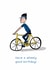 Funny Birthday Card - Wheely Good - Bike - Cycling created by Heather Buchanan