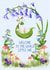 Cute New Baby Card - Flowers And Bunny - Welcome To The World created by Petal & Paper Co.