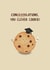 Cute Graduation Card - ConGRADulations You Clever Cookie - Food Pun created by Sydney Jo Designs
