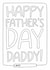 Happy Father's Day Daddy Colouring Sheet | Kids Father's Day Card created by Laurent Collective