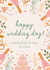 Classic Wedding Card - For Daughter And Son In Law - Cake And Champagne created by The Pattern Press