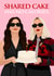 Funny Birthday Card - The Devil Wears Prada Birthday - Shared Cake Has No Calories created by Pink Peach Cards