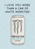 Funny Birthday Card - White Monster Energy Drink created by Splendid Scribbles
