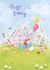 Cute Birthday Card – Birthday Tent — Camping created by By Katie Wells