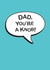 Rude Father's Day Card - You're A Knob created by The Boy and the Bear