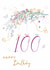 Traditional Birthday Card - 100th - Floral Branch created by SABIVO Design by Sabina