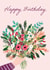 Cute Birthday Card For a Friend – Illustrated Bouquet Of Flowers created by By Katie Wells