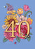 Pretty Birthday Card - 40th - Tulips - Spring Flowers created by Angie Spurgeon