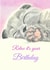 Cute Birthday Card - Cat Sleeping - Relax It's Your Birthday created by Little Red Boots Fae