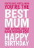 Classic Birthday Card – Best Mum created by @Cupsie's Creations