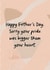 Classic Father's Day Card - Pride Bigger Than Your Heart created by I am Nat