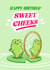 Cute Birthday Card - Sweet Cheeks - Frog created by Rebecca Bun