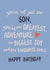 Classic Birthday Card - For Son - Our Greatest Adventure created by Sweetlove Press