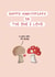 Cute Anniversary Card - I Love You So Mush - Mushroom Pun created by Sydney Jo Designs