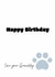 Cute birthday card from the granddog created by Squelia