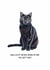 Funny Black Cat Encouragement Card "Bad Luck?! Never Heard of Her" created by GiFlynn Design