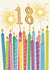 Cute 18th Birthday Card - Birthday Candles - Sparklers - Milestone created by Sydney Jo Designs