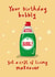 Funny Birthday Card - Cost of Living Bubbly! - Washing Up Liquid created by Running with Scissors