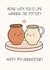 Cute 9th Anniversary Card - Pottery - Pun created by Creaternet