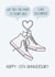 Cute 13th Anniversary Card - Lace - Trainers created by Creaternet