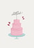 ‘Just Married’ Wedding Cake Card created by Kate Jones