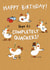Cute Birthday Card - Ducks - Hope It's Completely Quackers! created by Hew Ma