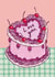 Pretty Anniversary card - Cherry Cake - Love you created by Embletree Designs