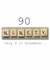 90th Scrabble Card "only 9 in Scrabble" created by Namephrame