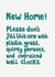 Funny New Home Card - Plastic Grass, Quirky Phrases And Oversized Wall Clocks created by The Curious Pancake