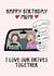 Funny Birthday Card - For Mum - Drives Together created by Hello Hatty