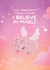 Positive Self Belief Card | Advice from a Flying Pig created by POSITIVELY PIGASUS