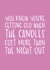 Funny Birthday Card - Getting Old - Candles Cost More Than The Night Out created by Brogan Thomas