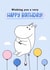 Cute Birthday Card - Moomin - Birthday Balloons created by Moomin Characters