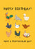 Funny Birthday Card - Chickens - Pecktacular Day created by Dandelion Stationery