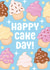 Classic Birthday Card - Cupcakes - Happy Cake Day created by Glitter Arty