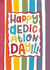 Colourful Dedication Card - Rainbow Bright - Celebrating Child's Dedication created by Oh Anna Design Co