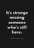 Classic Father's Day Card - Missing Someone Who's Still Here created by Sundiva Designs