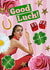 Arty Good Luck Card - Fingers Crossed - Retro Collage created by Violet and Alfie