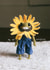 Cute Birthday Card - Ay Up Sunshine - Sunflower Frog - Heknitt created by lil wabbit
