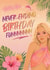 Zara Larsson Inspired Midnight Sun Tropical Birthday Card For Her created by Blush Boulevard