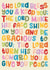 Bright Contemporary Christening Card - Christian Dedication Card - Blessing created by Oh Anna Design Co