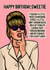 Funny Birthday Card - Happy Birthday Sweetie - Pasty - Absolutely Fabulous created by Pop Off