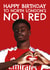 Arsenal Birthday Card - Bukayo Saka - Arsenal - North London's No.1 Red created by AbiGoLucky